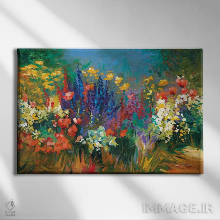 تابلو زبان گلها اثر لئون دوونیس - نمای روبهرو روی دیوار