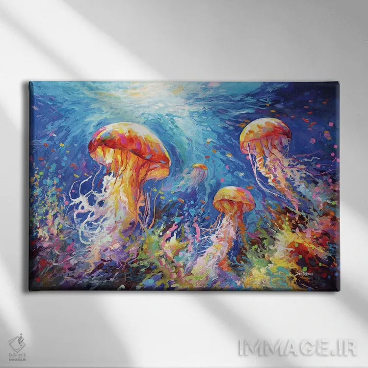 تابلو سرناد عروس دریایی اثر لئون دوونیس - نمای روبهرو روی دیوار