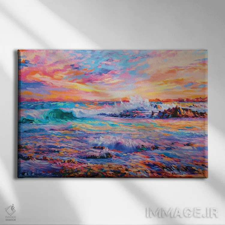 تابلو خاطرات در کالیفرنیا اثر لئون دوونیس - نمای روبهرو روی دیوار