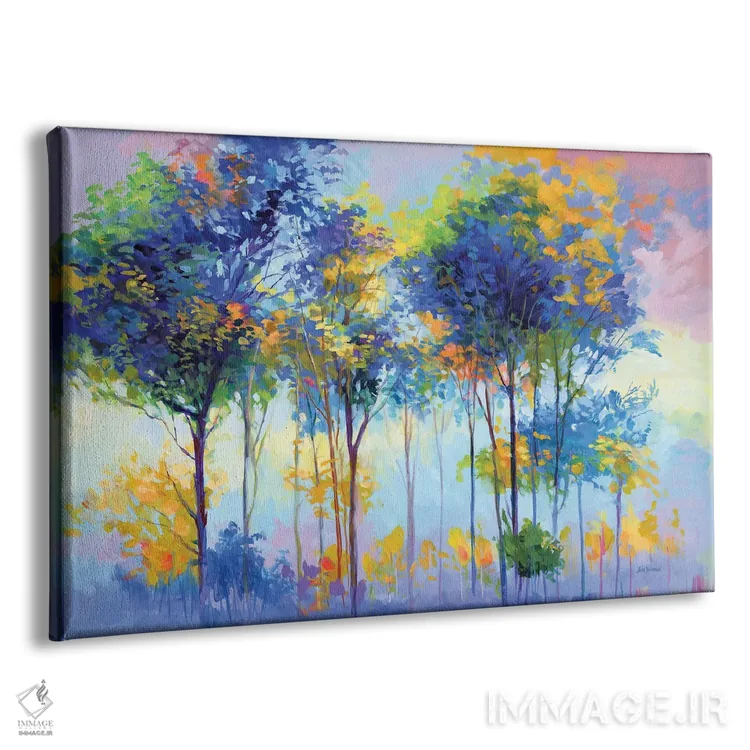 تابلو درختان آرامشبخش رنگارنگ اثر لئون دوونیس - نمای پرسپکتیو محصول