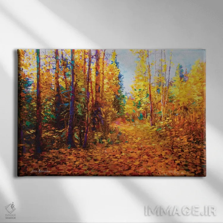 تابلو عشقبازی جنگل اثر لئون دوونیس - نمای روبهرو روی دیوار