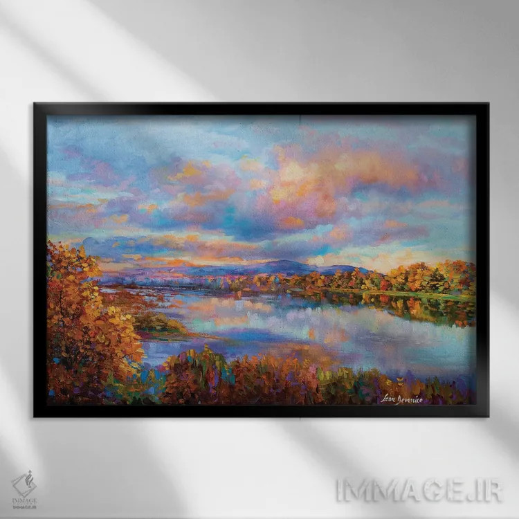 تابلو شعر در هوا اثر لئون دوونیس - نمای قابدار مشکی