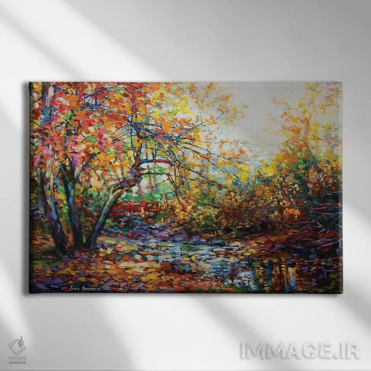 تابلو پل پنهان اثر لئون دوونیس - نمای روبهرو روی دیوار