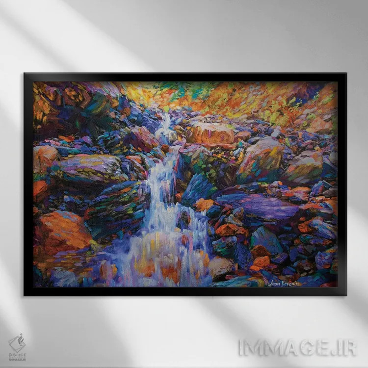 تابلو آواز بهار اثر لئون دوونیس - نمای قابدار مشکی