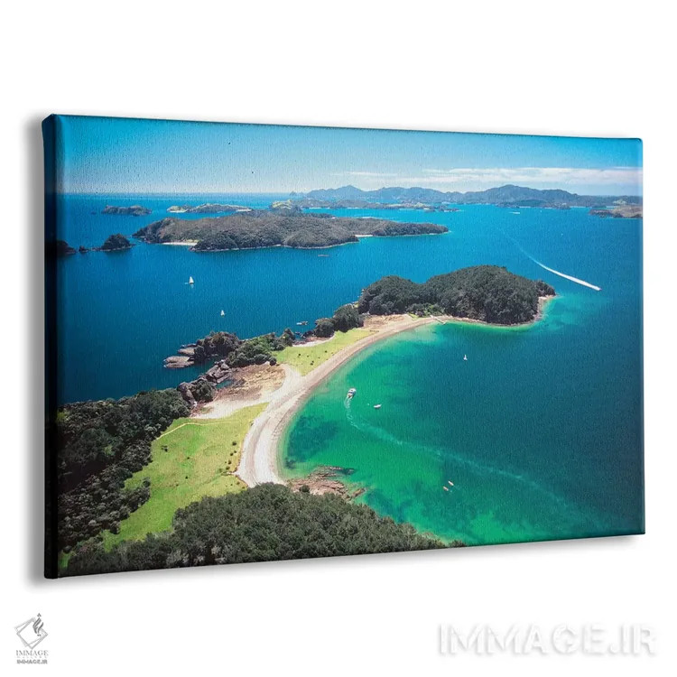 تابلو نمای هوایی، خلیج جزایر، منطقه نورثلند، جزیره شمالی، نیوزیلند اثر دیوید وال - نمای پرسپکتیو محصول