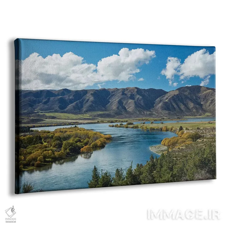 تابلو خم ماهیگیران، دره وایتاکی، اوتاگو شمالی، جزیره جنوبی، نیوزیلند II اثر دیوید وال - نمای پرسپکتیو محصول