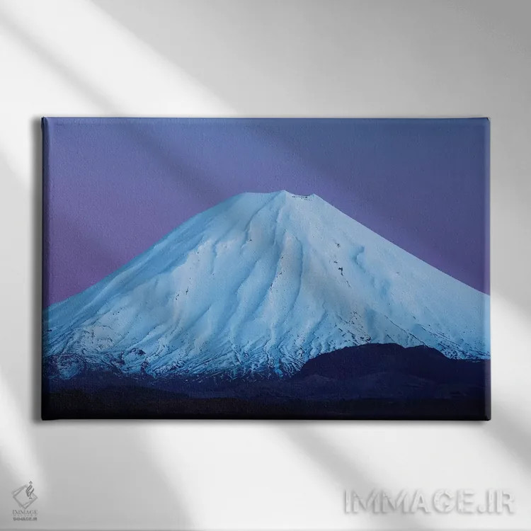 تابلو کوه نگائوروهوه در سپیدهدم، پارک ملی تونگاریر، فلات مرکزی، جزیره شمالی، نیوزیلند اثر دیوید وال - نمای روبهرو روی دیوار