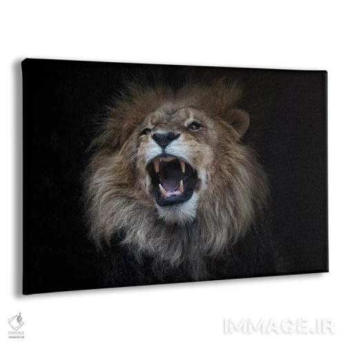 تابلو شیر آفریقایی اثر دیوید وولَن - نمای پرسپکتیو محصول