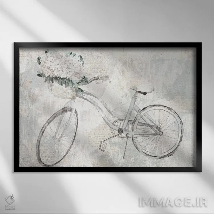 تابلو رویای دوچرخه اثر داگوود پورتفولیو (استودیو) - نمای قابدار مشکی