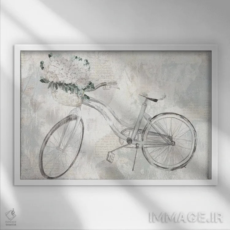 تابلو رویای دوچرخه اثر داگوود پورتفولیو (استودیو) - نمای قابدار سفید