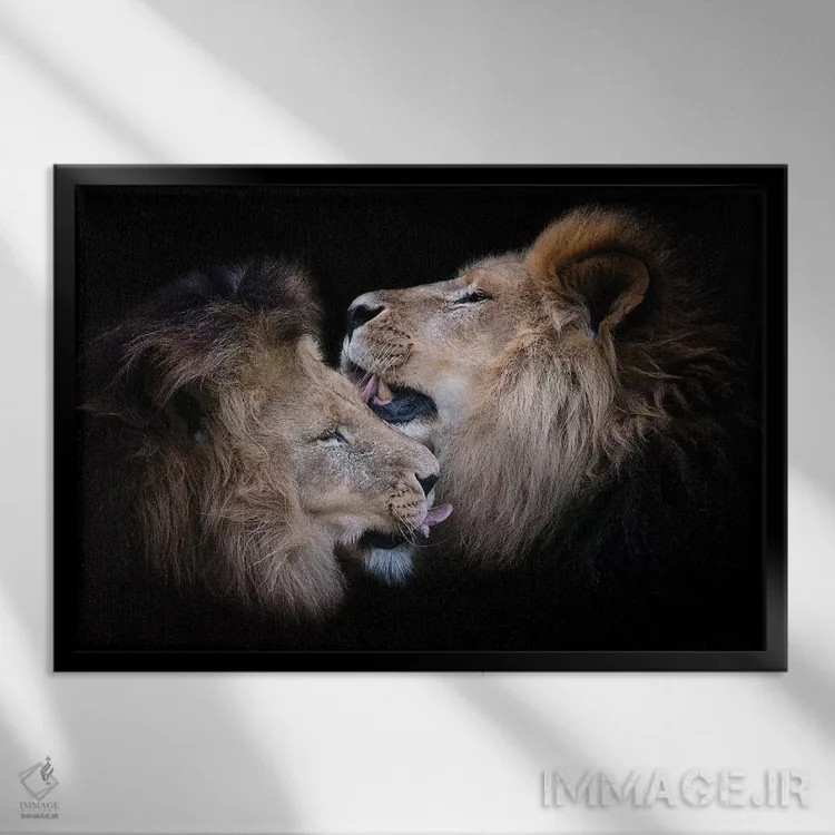 تابلو زمان حمام اثر دیوید وولَن - نمای قابدار مشکی