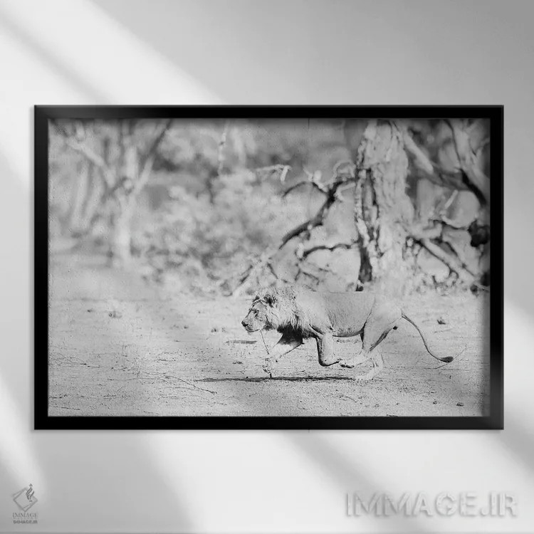 تابلو زمان ناهار اثر دیوید وولَن - نمای قابدار مشکی