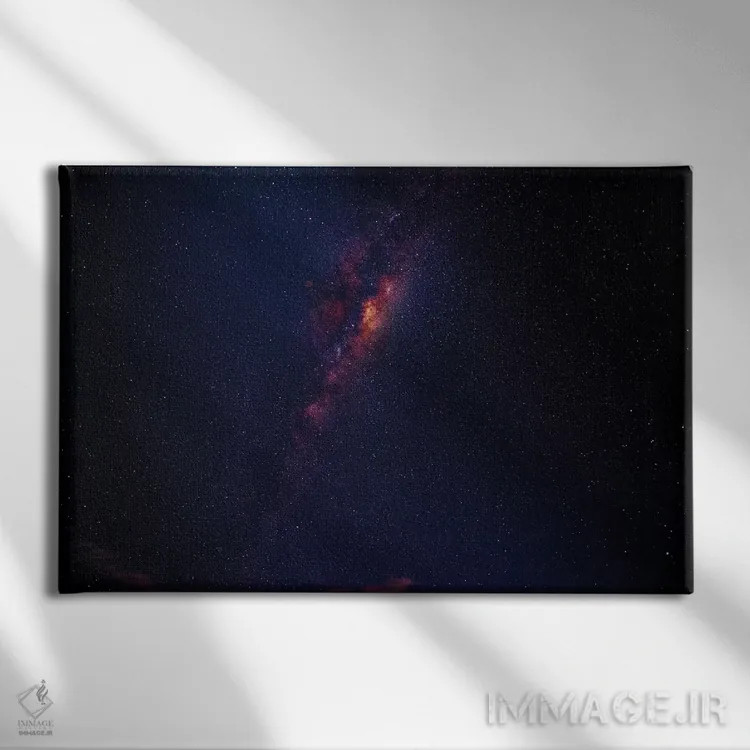 تابلو راه شیری اثر دیوید وولَن - نمای روبهرو روی دیوار