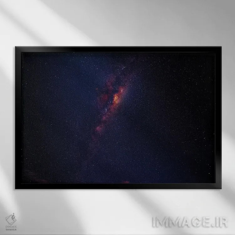 تابلو راه شیری اثر دیوید وولَن - نمای قابدار مشکی