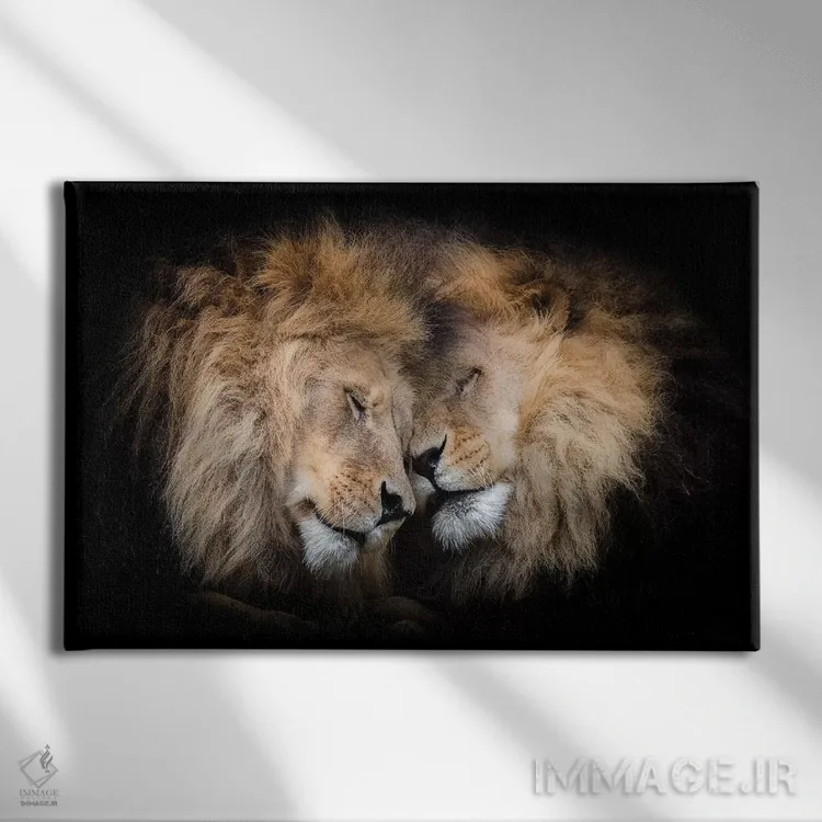 تابلو عشق برادری اثر دیوید وولَن - نمای روبهرو روی دیوار