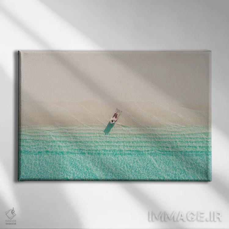تابلو روزهای ساحلی اثر دیلان واکر - نمای روبهرو روی دیوار