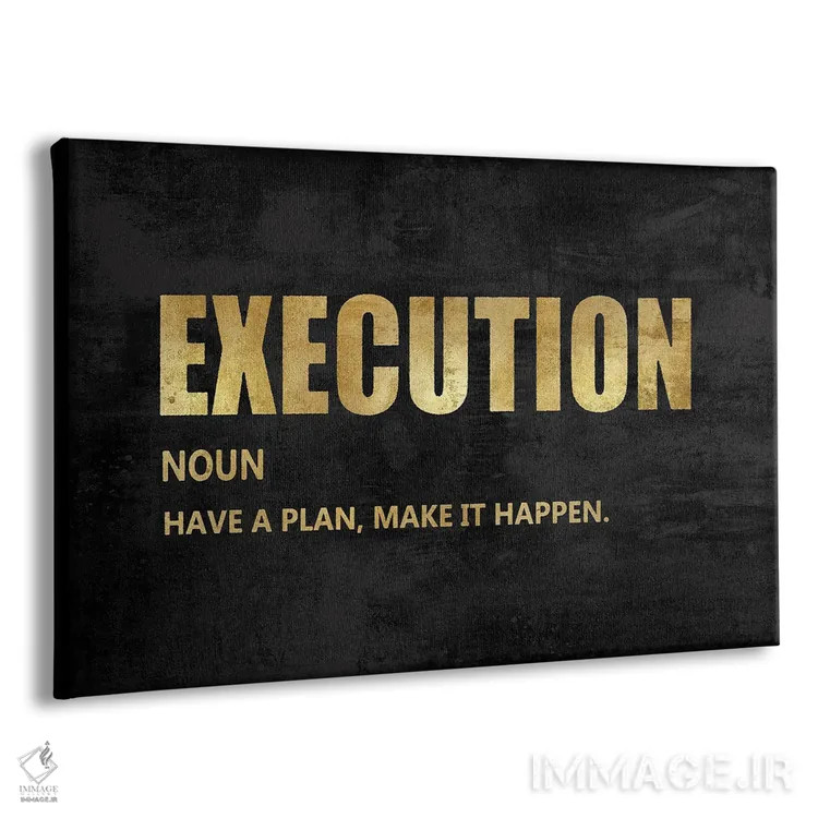 تابلو اجرا به طلا اثر جیمی مکداول - نمای پرسپکتیو محصول