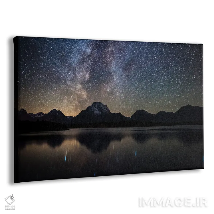 تابلو راه شیری بر فراز دریاچه جکسون اثر دارن وایت فوتوگرافی (عکاس) - نمای پرسپکتیو محصول