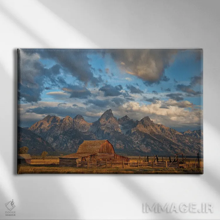 تابلو وایومینگ روستایی اثر دارن وایت فوتوگرافی (عکاس) - نمای روبهرو روی دیوار