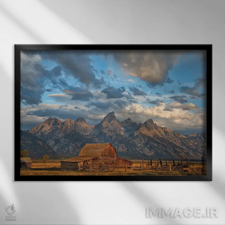 تابلو وایومینگ روستایی اثر دارن وایت فوتوگرافی (عکاس) - نمای قابدار مشکی