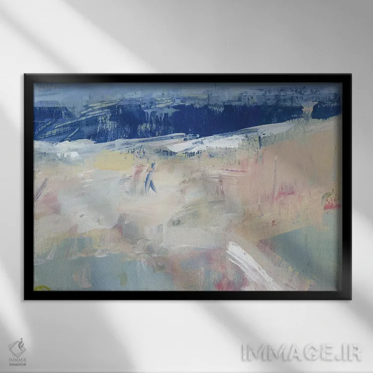 تابلو سفر به ویل راجرز اثر دانا ودرز - نمای قابدار مشکی