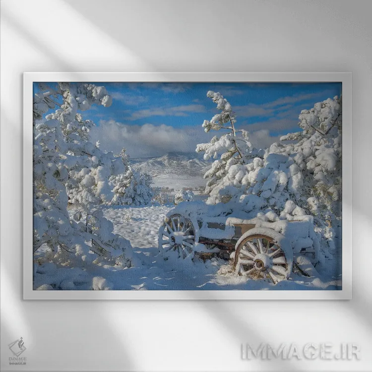 تابلو پارک شده برای زمستان اثر دارن وایت فوتوگرافی (عکاس) - نمای قابدار سفید
