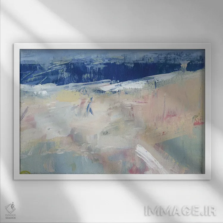 تابلو سفر به ویل راجرز اثر دانا ودرز - نمای قابدار سفید