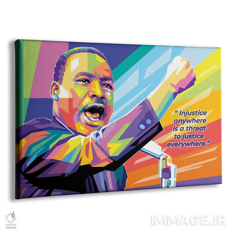 تابلو مارتین لوترکینگ جونیور با نقلقول اثر دایات بانگای - نمای پرسپکتیو محصول