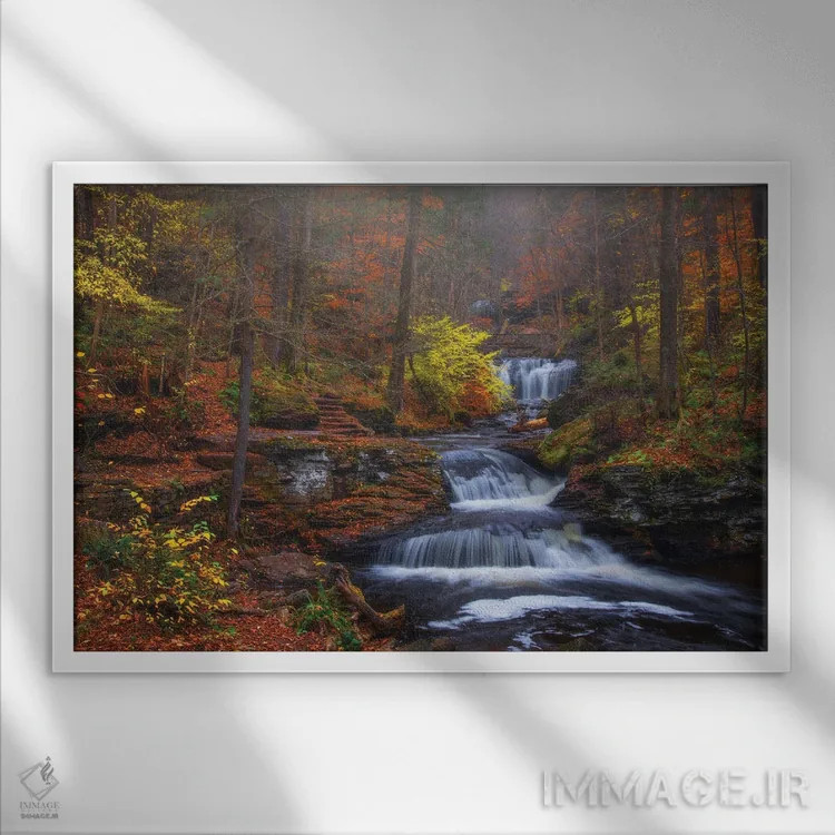 تابلو عشق پاییزی اثر دارن وایت فوتوگرافی (عکاس) - نمای قابدار سفید