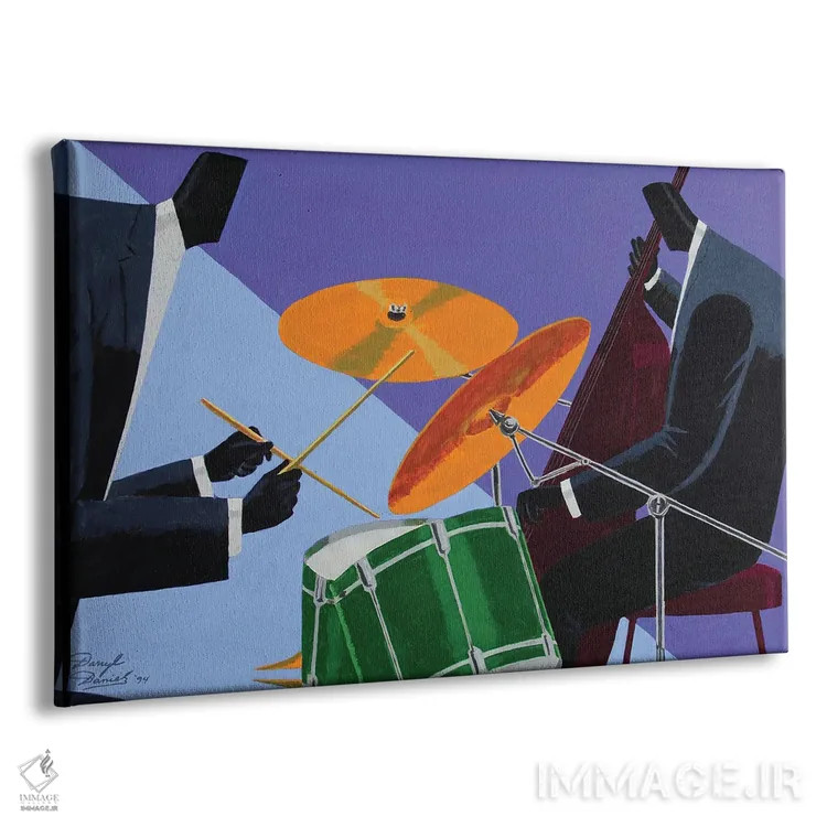 تابلو همراهان ریتم اثر دارل دنیلز - نمای پرسپکتیو محصول