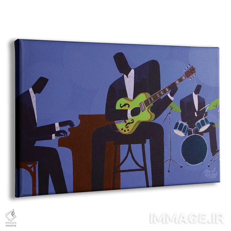 تابلو تریوی حالت آبی اثر دارل دنیلز - نمای پرسپکتیو محصول