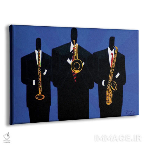 تابلو برنجیها در آبی اثر دارل دنیلز - نمای پرسپکتیو محصول