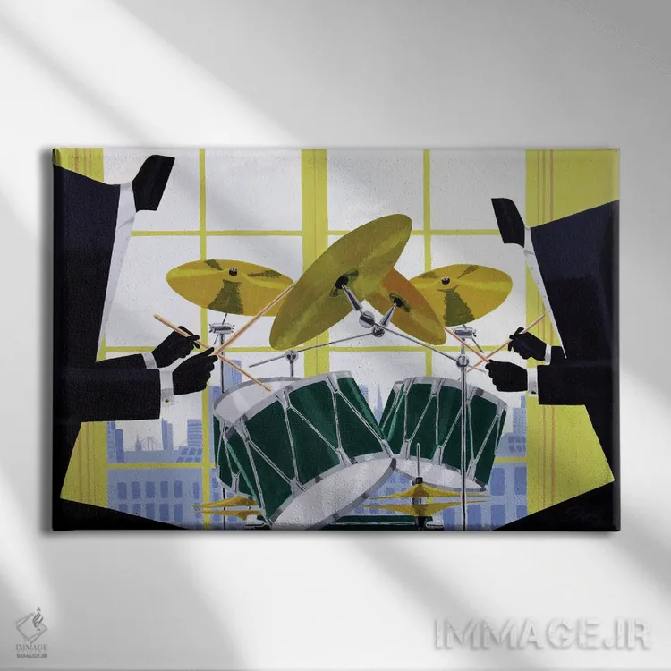 تابلو سرزنده اثر دارل دنیلز - نمای روبهرو روی دیوار