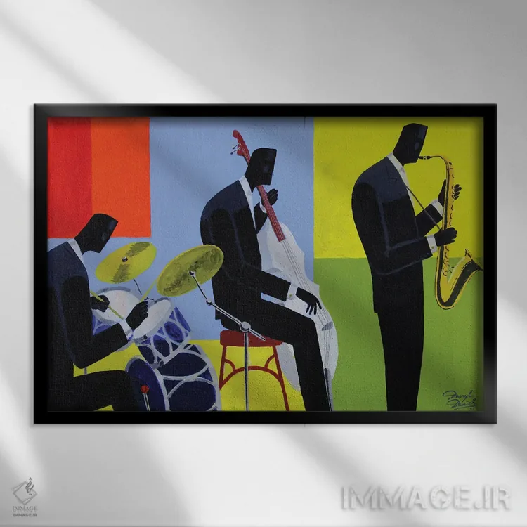 تابلو نوسان تراس اثر دارل دنیلز - نمای قابدار مشکی