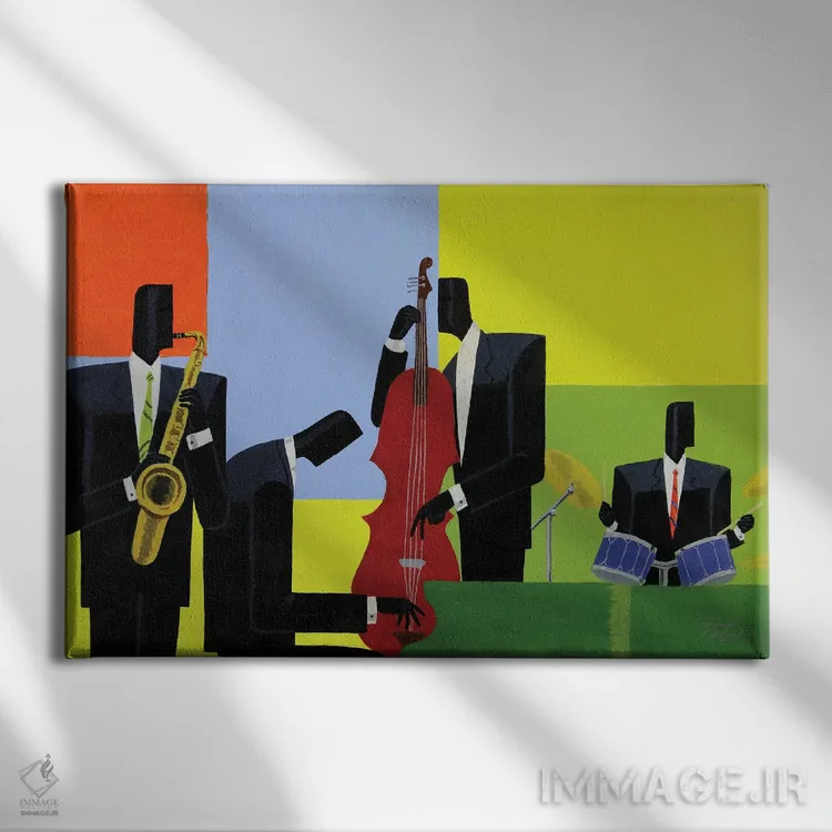 تابلو چهارضلعی اثر دارل دنیلز - نمای روبهرو روی دیوار