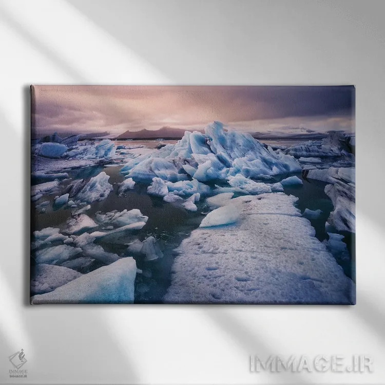 تابلو آرامش اثر کوئهورِنیسلاندیا.اس (وبسایت هنری) - نمای روبهرو روی دیوار