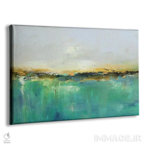 تابلو منظره انتزاعی ۱۹ اثر رباورهاا کریستوا - نمای پرسپکتیو محصول