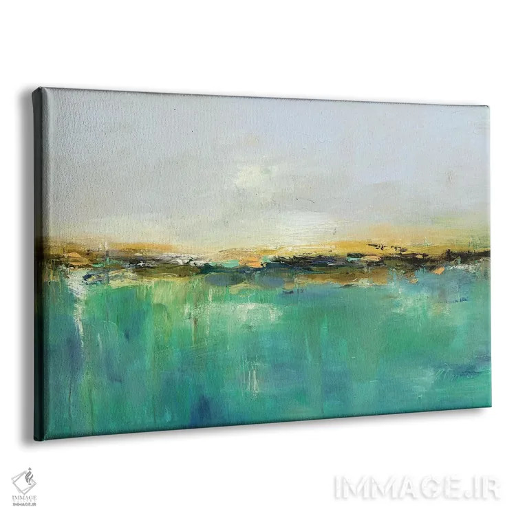 تابلو منظره انتزاعی ۱۹ اثر رباورهاا کریستوا - نمای پرسپکتیو محصول