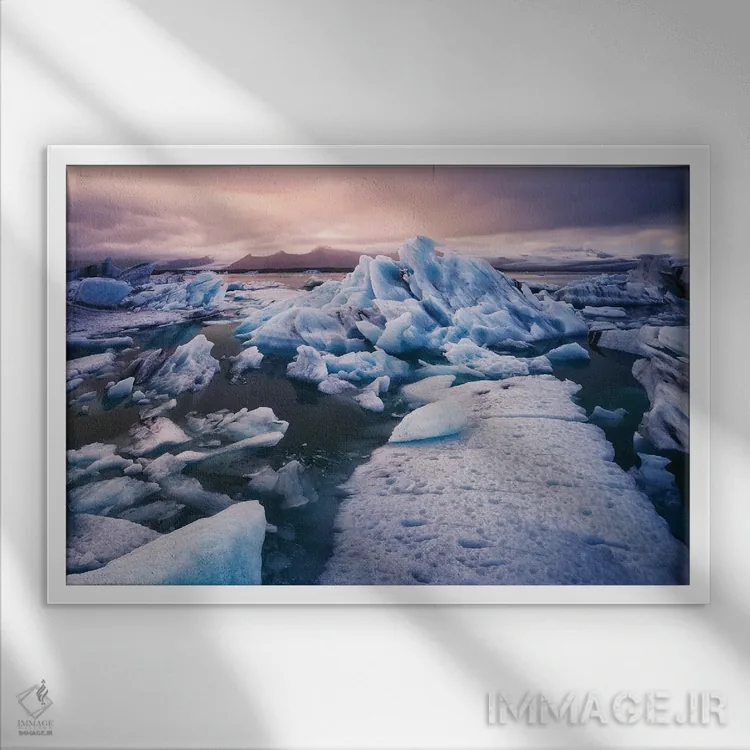 تابلو آرامش اثر کوئهورِنیسلاندیا.اس (وبسایت هنری) - نمای قابدار سفید