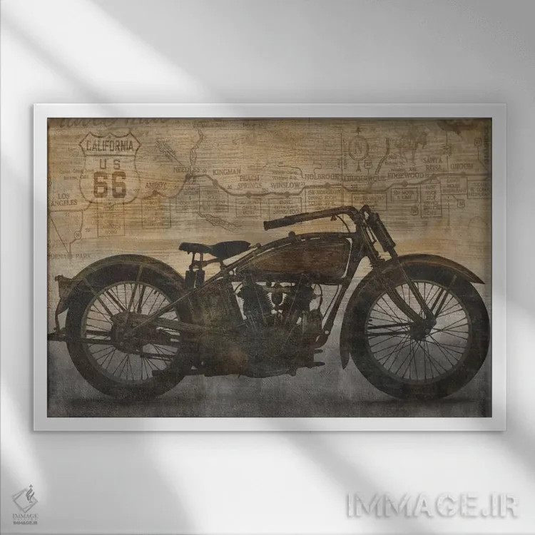 تابلو سواری اثر دیلان متیوز - نمای قابدار سفید