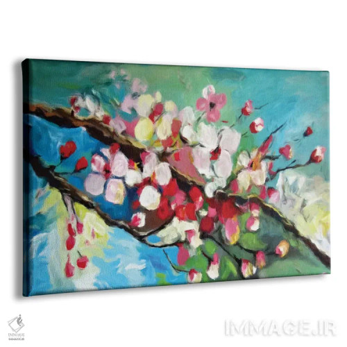 تابلو شکوفهٔ گیلاس اثر رباورهاا کریستوا - نمای پرسپکتیو محصول