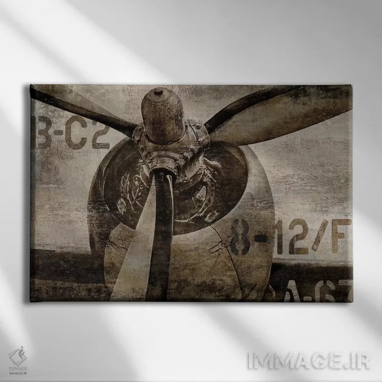 تابلو ملخ قدیمی اثر دیلان متیوز - نمای روبهرو روی دیوار