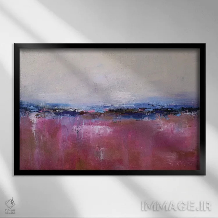 تابلو منظرهٔ抽象 بیست اثر رباورهاا کریستوا - نمای قابدار مشکی