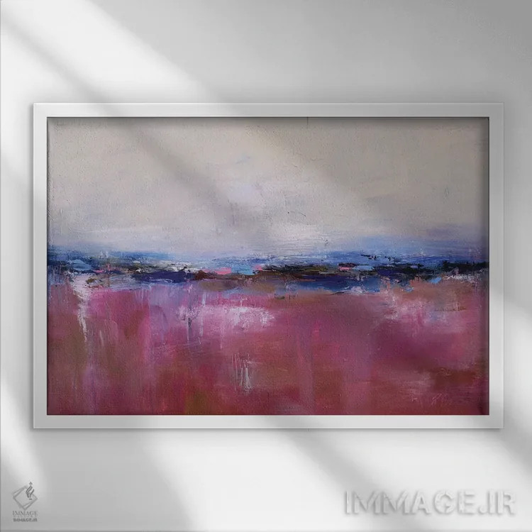 تابلو منظرهٔ抽象 بیست اثر رباورهاا کریستوا - نمای قابدار سفید