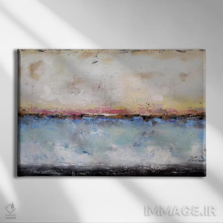 تابلو طبیعت بیجان دریایی抽象 هفتم اثر رباورهاا کریستوا - نمای روبهرو روی دیوار