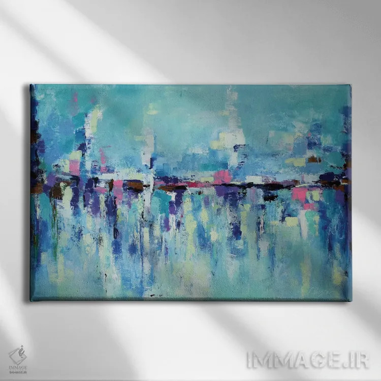 تابلو طبیعت بیجان دریایی抽象 دهم اثر رباورهاا کریستوا - نمای روبهرو روی دیوار