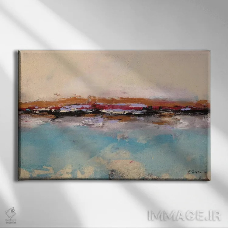 تابلو منظرهٔ دریا اثر رباورهاا کریستوا - نمای روبهرو روی دیوار