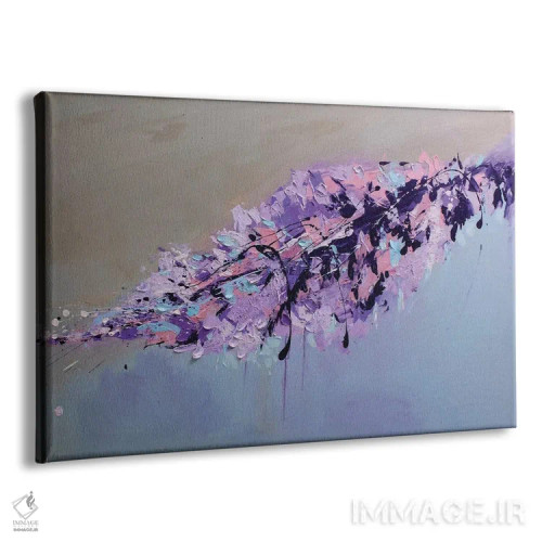 تابلو برگ بنفش اثر رباورهاا کریستوا - نمای پرسپکتیو محصول