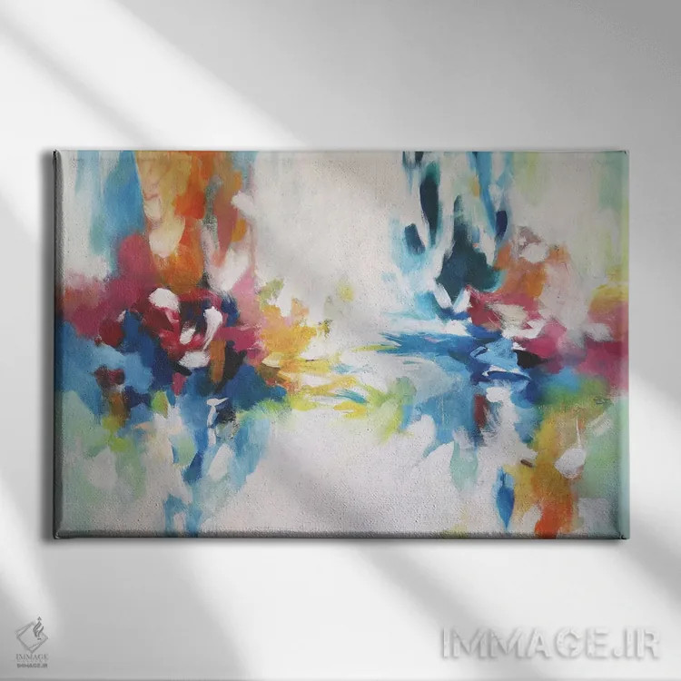 تابلو باغ انتزاعی هشت اثر رباورهاا کریستوا - نمای روبهرو روی دیوار