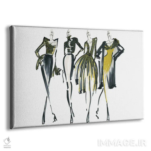 تابلو صف طلایی I اثر الی عظیزیان - نمای پرسپکتیو محصول